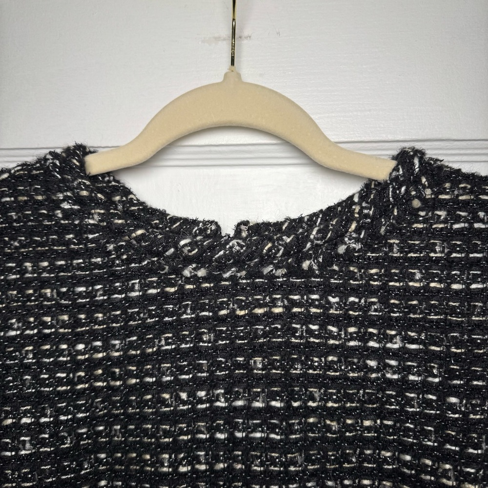 J. Crew Collection Black Label Tweed Career Dress Size 8 - Picture 4 of 13
